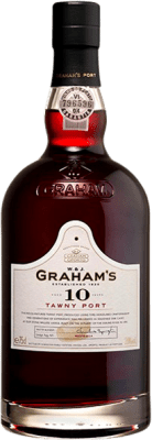 Бесплатная доставка | Креплёное вино Graham's Tawny — Тони I.G. Porto порто Португалия Tempranillo — Темпранильо, Touriga Franca, Touriga Nacional, Tinta Amarela, Tinta Cão, Tinta Barroca 10 Лет 75 cl