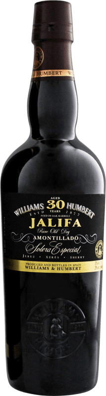 66,95 € Envio grátis | Vinho fortificado Jalifa. Amontillado D.O. Jerez-Xérès-Sherry 30 Anos Garrafa Medium 50 cl