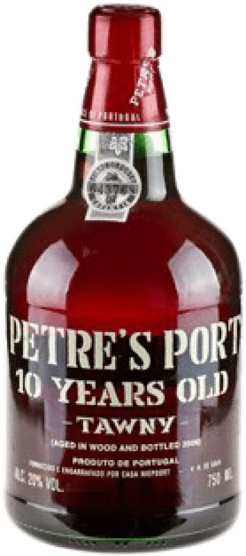 Free Shipping | Fortified wine Petre's I.G. Porto Porto Portugal Tempranillo, Touriga Franca, Touriga Nacional, Tinta Amarela, Tinta Cão, Tinta Barroca 10 Years 75 cl