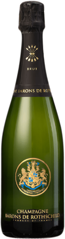 54,95 € Free Shipping | White sparkling Barons de Rothschild Brut Gran Reserva A.O.C. Champagne France Pinot Black, Chardonnay, Pinot Meunier Bottle 75 cl