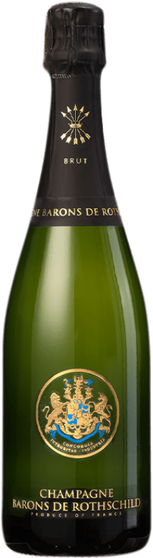 Envoi gratuit | Vin Mousseux Blanc Barons de Rothschild Brut Grande Réserve A.O.C. Champagne France Pinot Noir, Chardonnay, Pinot Meunier 75 cl