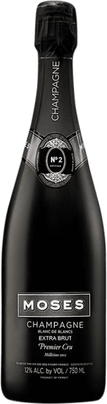 Envoi gratuit | Blanc mousseux Moses. Nº 2 Blanc de Blancs Millésimé Premier Cru Brut Grande Réserve A.O.C. Champagne France Chardonnay 75 cl