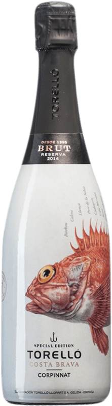 16,95 € | White sparkling Torelló Costa Brava Brut Reserva D.O. Cava Catalonia Spain Bottle 75 cl