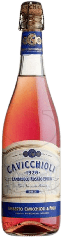 Envoi gratuit | Vin Mousseux Rosé Cavicchioli D.O.C. Lambrusco di Sorbara Italie Lambrusco 75 cl