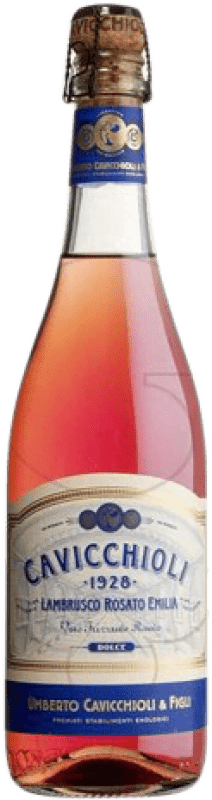 4,95 € Free Shipping | Rosé sparkling Cavicchioli Rosato D.O.C. Lambrusco di Sorbara Italy Lambrusco Bottle 75 cl