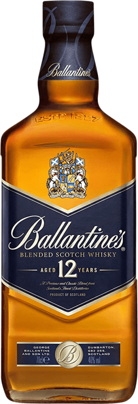 Envío gratis | Whisky Blended Ballantine's Blue Reserva Escocia Reino Unido 12 Años 70 cl