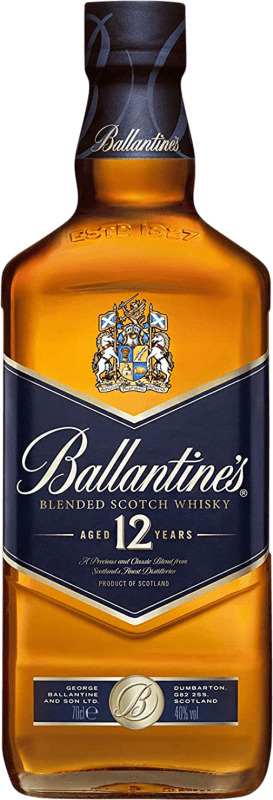 24,95 € | Blended Whisky Ballantine's Blue — Edition Blau Reserve — Gereift Schottland Großbritannien 12 Jahre 70 cl