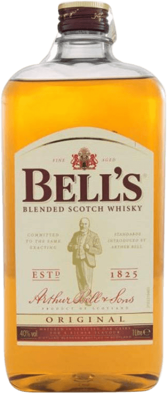 送料無料 | ウイスキーブレンド Bell's イギリス ヒップフラスコボトル 1 L