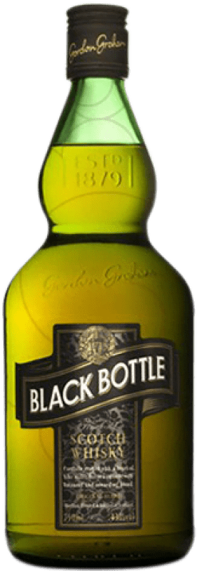 免费送货 | 威士忌混合 Gordon Grahams Black Bottle 预订 英国 70 cl