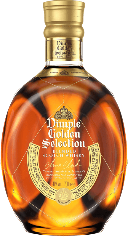 Kostenloser Versand | Whiskey Blended John Haig & Co Dimple Golden Selection Reserve Großbritannien 70 cl