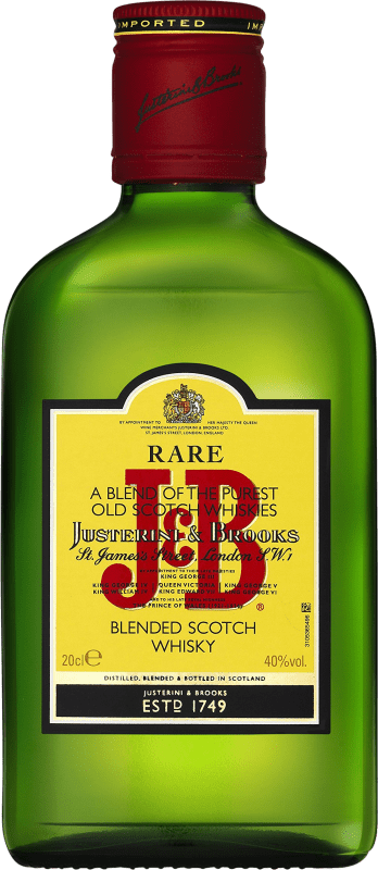 10,95 € Kostenloser Versand | Blended Whisky J&B Kleine Flasche 20 cl