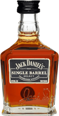 3,95 € | Whisky Bourbon Jack Daniel's Single Barrel — Botte Singolo, Selezione Riserva stati Uniti Bottiglietta Mignon 5 cl