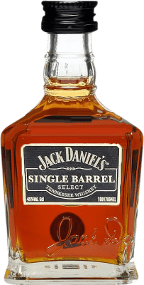 3,95 € | Whisky Bourbon Jack Daniel's Single Barrel Select Reserva Estados Unidos Botellín Miniatura 5 cl