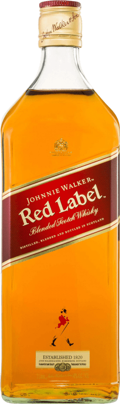 83,95 € | Купажированный виски Johnnie Walker Red — Красная версия Объединенное Королевство Бутылка Иеробоам Двойной Магнум 3 L