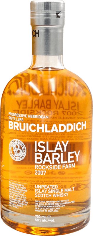 Envoi gratuit | Single Malt Whisky Bruichladdich Islay Barley Rockside Farm Royaume-Uni 70 cl