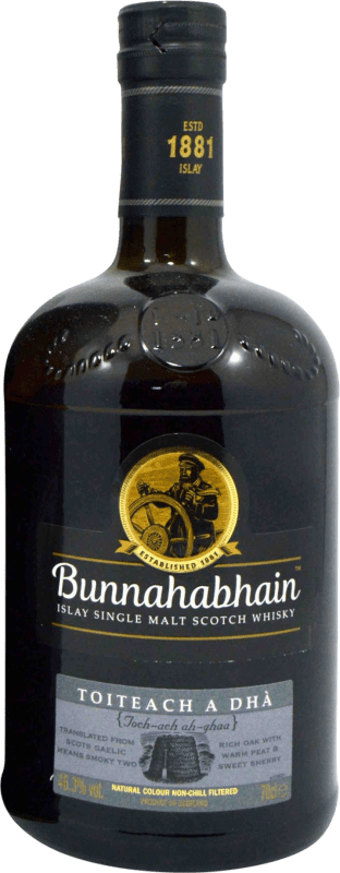 Envoi gratuit | Single Malt Whisky Bunnahabhain Toiteach Royaume-Uni 70 cl