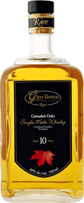 Whisky Single Malt Glen Breton Black — Edição Preta, Rare — Exclusivo 10 Anos 70 cl