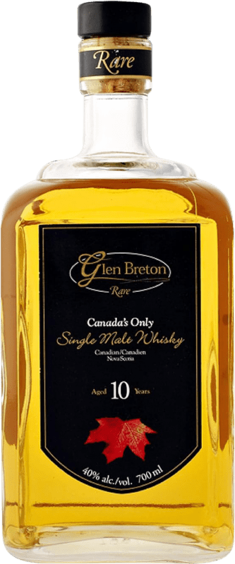 68,95 € 免费送货 | 威士忌单一麦芽威士忌 Glen Breton Rare Black Label 10 岁