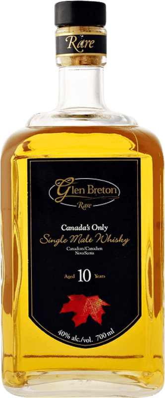 Бесплатная доставка | Односолодовый виски Glen Breton Rare Black Label Канада 10 Лет 70 cl