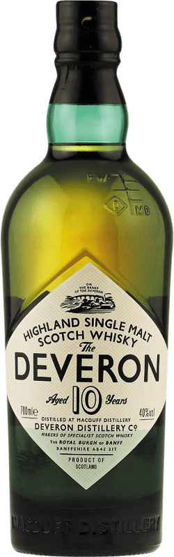 Envoi gratuit | Single Malt Whisky Deveron Royaume-Uni 10 Ans 70 cl