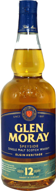 34,95 € | 威士忌单一麦芽威士忌 Glen Moray 英国 12 岁 70 cl