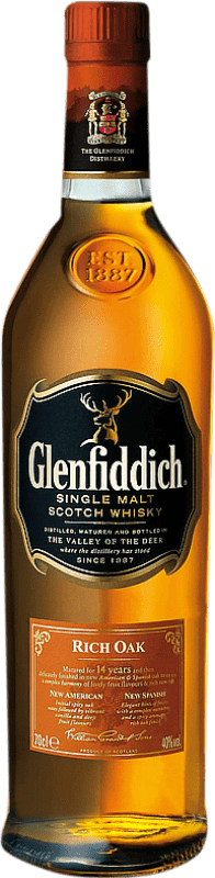 Envoi gratuit | Single Malt Whisky Glenfiddich Rich Oak Speyside Royaume-Uni 14 Ans 70 cl