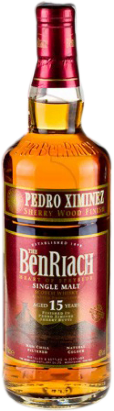 Envoi gratuit | Whisky Single Malt The Benriach PX Pedro Ximénez Sherry Cask Finish — Finition en Fût Royaume-Uni 15 Ans 70 cl