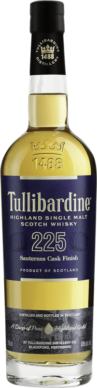61,95 € Envio grátis | Whisky Single Malt Tullibardine 225 A.O.C. Sauternes