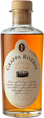 Envio grátis | Aguardente Grappa Sibona Botti da Sherry Itália Garrafa Medium 50 cl