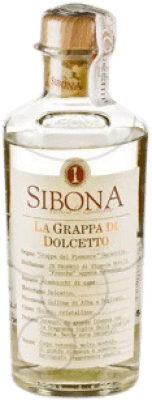 Envio grátis | Aguardente Grappa Sibona Dolcetto Doce Itália Garrafa Medium 50 cl