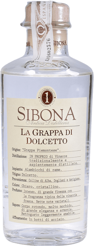 42,95 € Envoi gratuit | Grappa Sibona Dolcetto Doux Bouteille Medium 50 cl