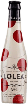 Kostenloser Versand | Sangria Weinlimonade Lolea Nº 2 Clarea Frizzante Spanien Kleine Flasche 20 cl