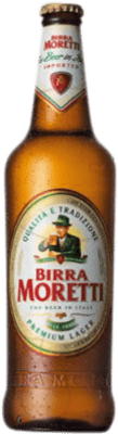 Bier Birra Moretti Drittel-Liter-Flasche 33 cl