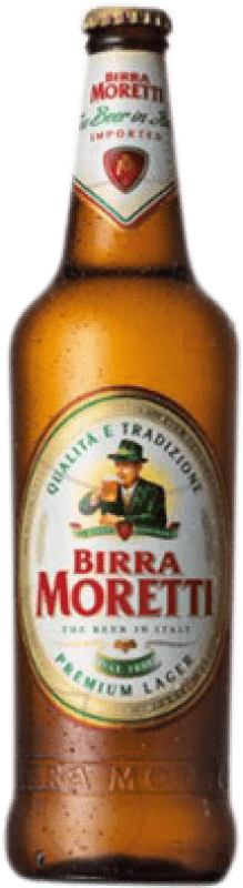 送料無料 | ビール Birra Moretti イタリア 3分の1リットルのボトル 33 cl