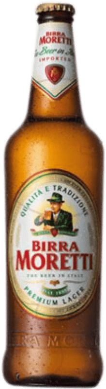 2,95 € Kostenloser Versand | Bier Birra Moretti Lager Drittelliterflasche 33 cl