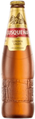 Envio grátis | Cerveja Cusqueña Lager, Golden Ale — Dourada Peru Garrafinha Terço 33 cl