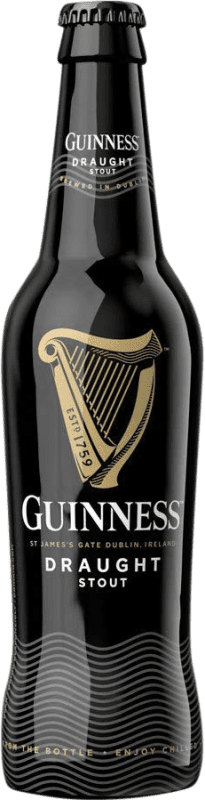 Kostenloser Versand | Bier Guinness Original Irland Drittel-Liter-Flasche 33 cl