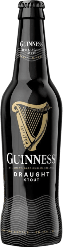 2,95 € Envio grátis | Cerveja Guinness Original, Draught — De Pressão, Stout Garrafinha Terço 33 cl