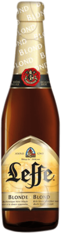 Kostenloser Versand | Bier Leffe Blonde Belgien Drittel-Liter-Flasche 33 cl