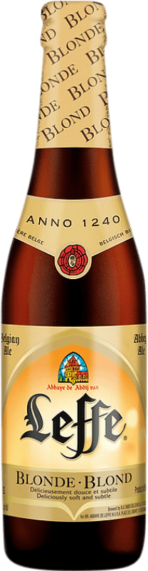 Бесплатная доставка | Пиво Leffe Blonde Бельгия треть литровая бутылка 33 cl