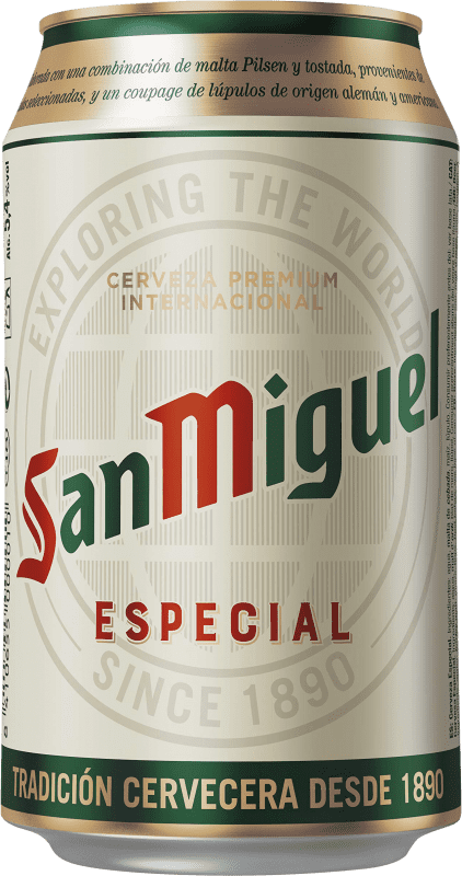 2,95 € Бесплатная доставка | Пиво San Miguel Алюминиевая банка 33 cl