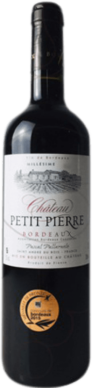 Envoi gratuit | Vin rouge Pascal Pallaruelo Château Petit Pierre Crianza A.O.C. Bordeaux France Merlot, Cabernet Sauvignon, Cabernet Franc 75 cl