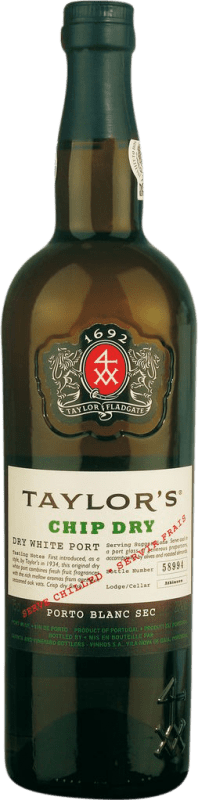 Бесплатная доставка | Крепленое вино Taylor's Chip Dry White I.G. Porto порто Португалия Malvasía, Godello, Rabigato 75 cl