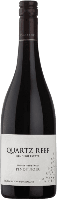 Free Shipping | Red wine Quartz Reef Bendigo New Zealand Pinot Black 75 cl