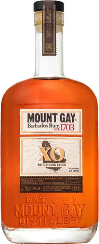 免费送货 | 朗姆酒 Mount Gay XO Extra Old 巴巴多斯 70 cl