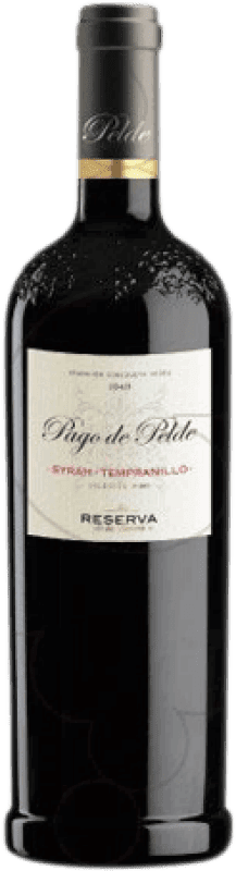 Бесплатная доставка | Красное вино Reserva de La Tierra Pago de Pelde Дуб I.G.P. Vino de la Tierra de Castilla Castilla la Mancha y Madrid Испания Tempranillo, Syrah 75 cl