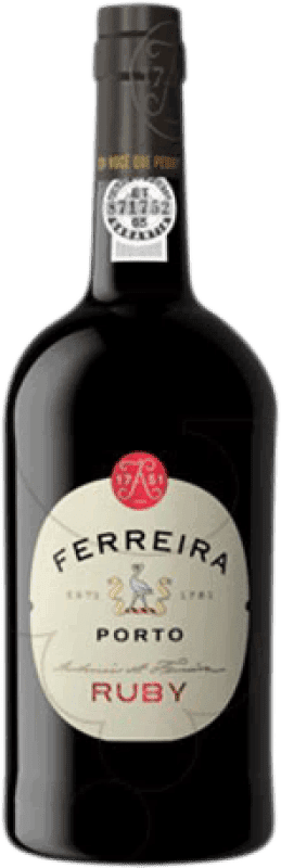 Бесплатная доставка | Крепленое вино Sogrape Ferreira Ruby I.G. Porto порто Португалия Tempranillo, Touriga Franca, Touriga Nacional, Tinta Amarela, Tinta Cão, Tinta Barroca 75 cl