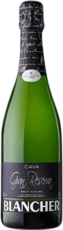 Envoi gratuit | Vin Mousseux Blanc Vins i Caves Blancher Brut Nature Grande Réserve D.O. Cava Catalogne Espagne Macabeo, Xarel·lo, Parellada 75 cl