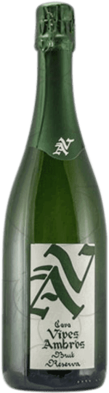 Envoi gratuit | Blanc mousseux Vives Ambròs Brut Réserve D.O. Cava Catalogne Espagne Macabeo, Xarel·lo, Parellada 75 cl