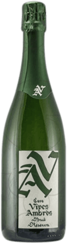 Envio grátis | Espumante Branco Vives Ambròs Brut — Bruto Reserva D.O. Cava Catalunha Espanha Macabeo, Xarel·lo, Parellada 75 cl